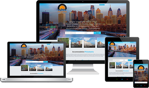 Accommodation Philadelphia displayed beautifully on multiple devices